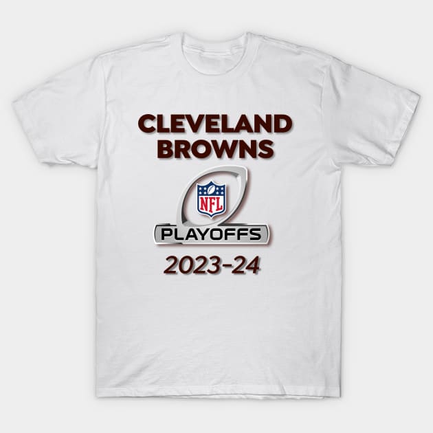 2023-24 Playoffs Browns T-Shirt by BradWard12